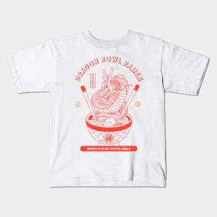 Dragon bowl ramen Kids T-Shirt